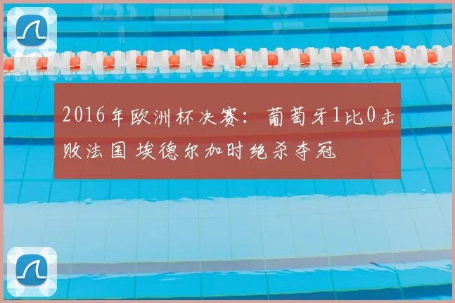 2016年欧洲杯决赛：葡萄牙1比0击败法国 埃德尔加时绝杀夺冠