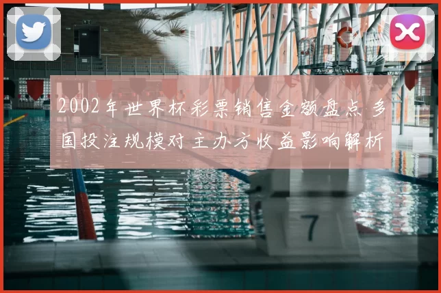 2002年世界杯彩票销售金额盘点 多国投注规模对主办方收益影响解析
